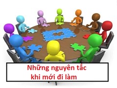 Các nguyên tắc khi mới đi làm